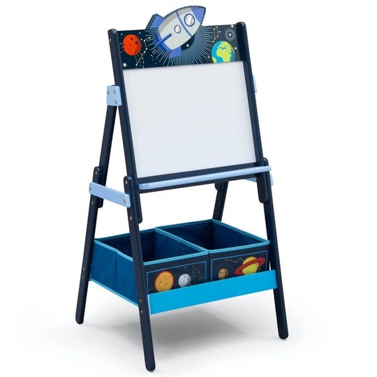 delta-children-space-adventures-wooden-activity-easel-with-storage-ideal-for-arts-crafts-drawing-hom-1
