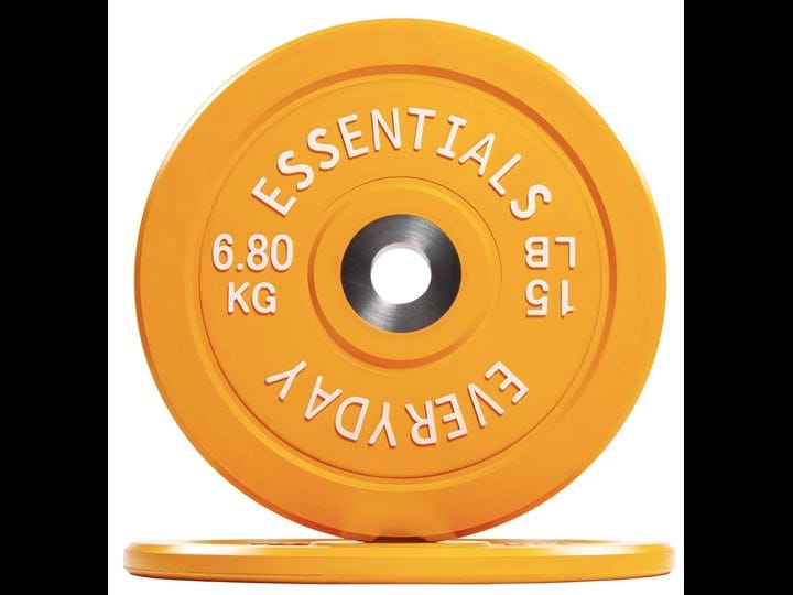 balancefrom-everyday-essentials-color-coded-olympic-bumper-plate-weight-plate-with-steel-hub-pair-1