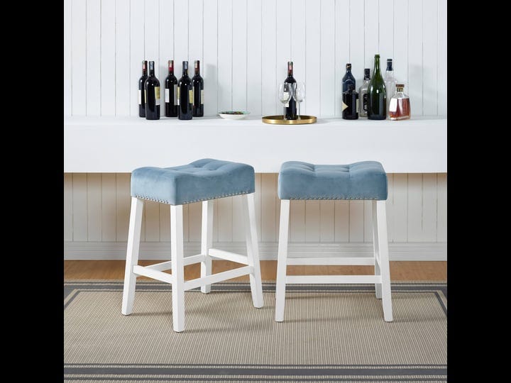 roundhill-furniture-morovo-set-of-2-velvet-counter-height-stools-with-tufted-saddle-seats-white-wash-1