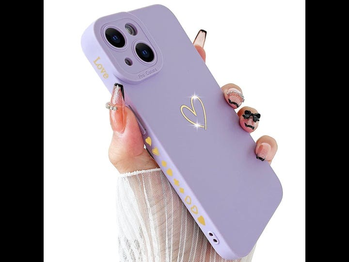 smobea-iphone-14-case-not-for-14-pro-luxury-gold-heart-soft-liquid-silicone-shockproof-slim-phone-co-1