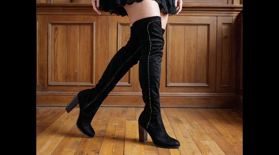 Suede-Thigh-High-Boots-Black-1