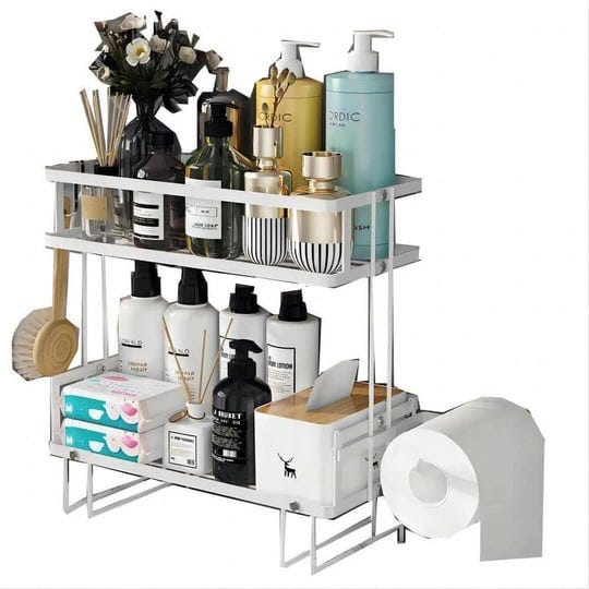 12-6-in-w-x-6-1-in-d-x-12-2-in-h-white-2-tier-bathroom-over-the-toilet-storage-shelf-with-wall-mount-1