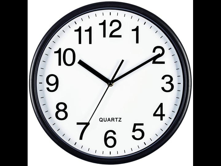 bernhard-products-black-wall-clock-large-13-inch-silent-non-ticking-quartz-battery-operated-round-ea-1