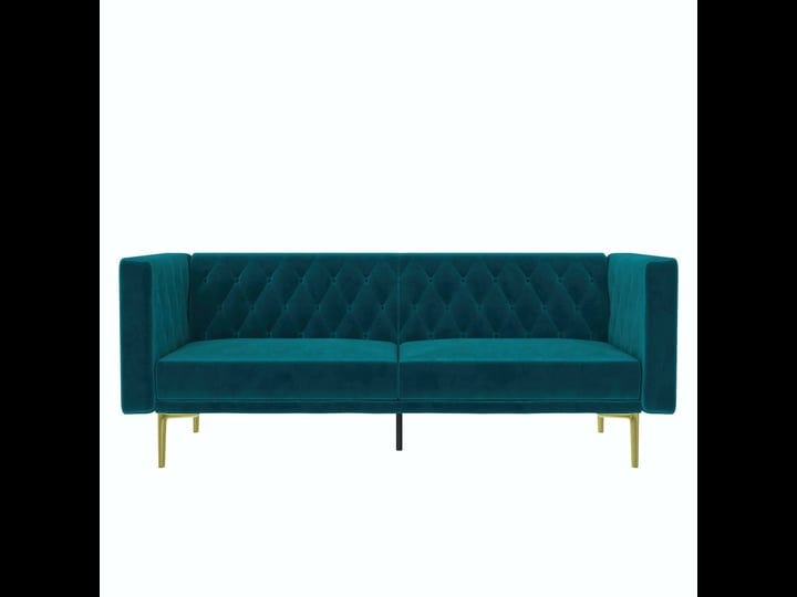 dhp-marseille-tuxedo-sofa-with-gold-finish-metal-legs-green-velvet-1