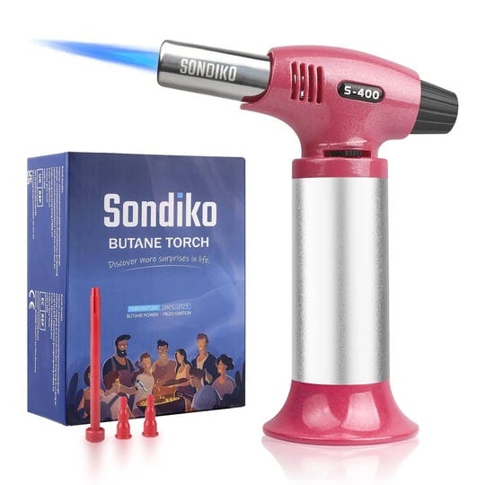 sondiko-butane-torch-culinary-kitchen-torch-refillable-blow-torch-lighter-with-safety-lockcontinuous-1