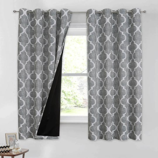 beauoop-grommet-95-blackout-window-curtain-panels-moroccan-geo-print-room-darkening-thermal-insulate-1