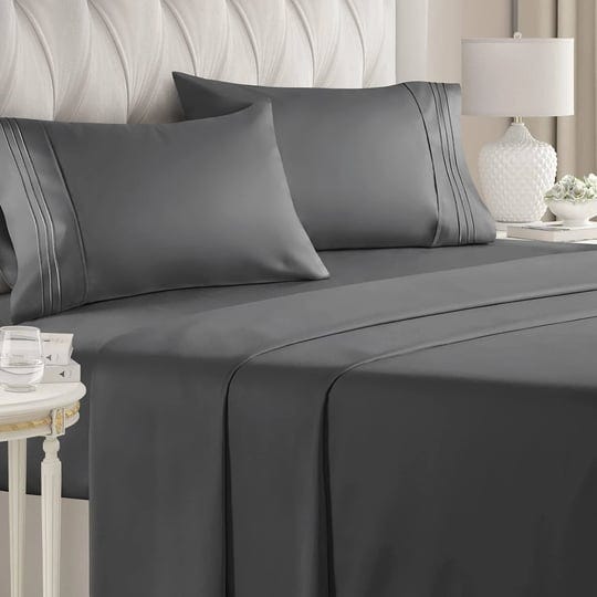 comfy-breathable-cooling-sheets-deep-pockets-extra-soft-wrinkle-free-sheets-dark-grey-1-4-piece-set-1