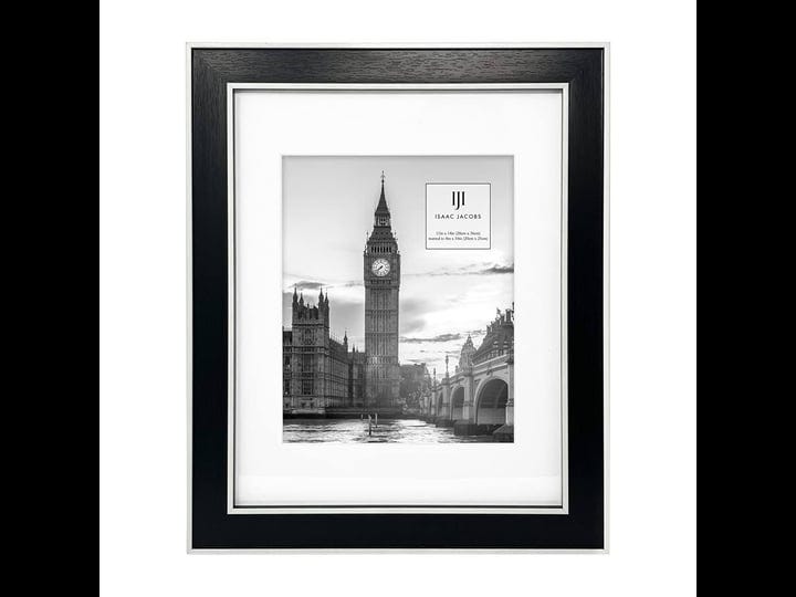 isaac-jacobs-11x14-matted-8x10-black-w-white-vertical-horizontal-double-border-picture-frame-wall-mo-1