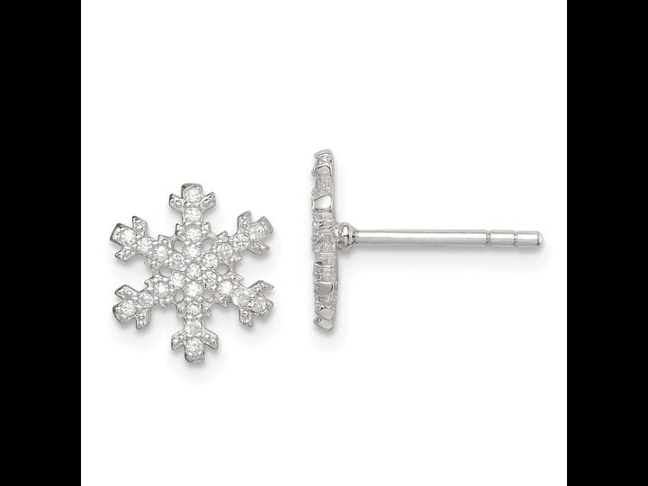 primal-silver-sterling-silver-cubic-zirconia-snowflake-post-earrings-womens-white-1