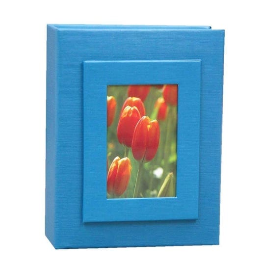 kvd-4x6-photo-album-blue-holds-100-pictures-easy-slide-in-cover-1