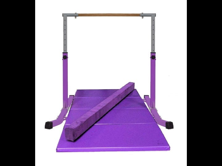 athletic-bar-expandable-gymnastics-kip-bar-set-with-balance-beam-6x4-mat-for-kids-horizontal-bar-jun-1