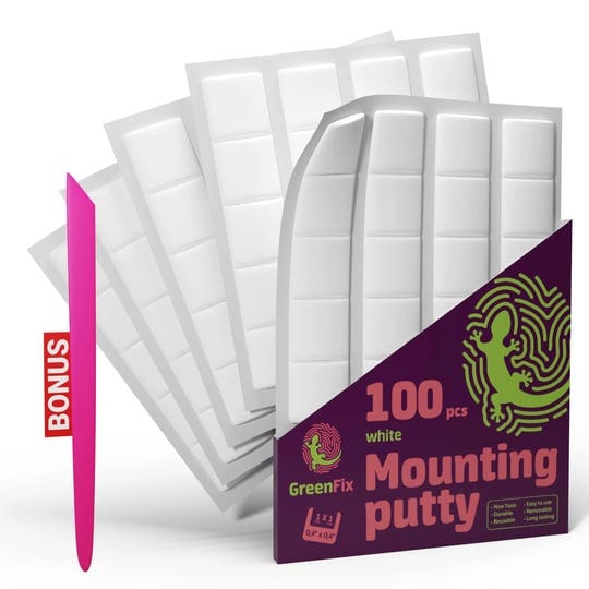 greenfix-adhesive-mounting-putty-100pcs-white-sticky-tack-for-wall-hanging-poster-putty-removable-no-1