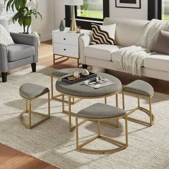 weston-home-lilas-round-coffee-table-with-nesting-stools-grey-gold-finish-1