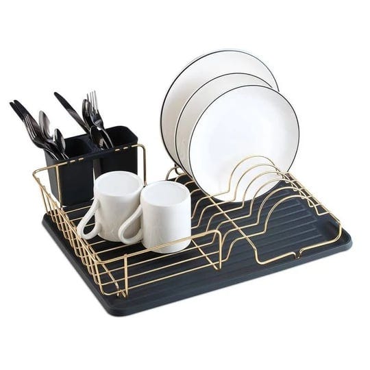 buruis-dish-drying-rack-gold-dish-drainer-organizer-includes-removable-drain-board-and-utensil-holde-1