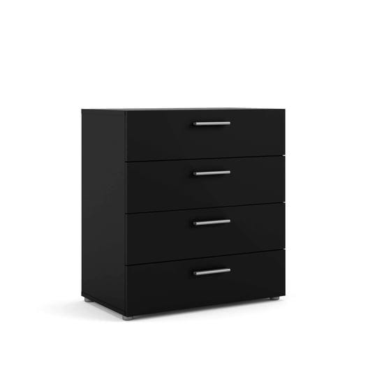 tvilum-pepe-4-drawer-chest-black-matte-1