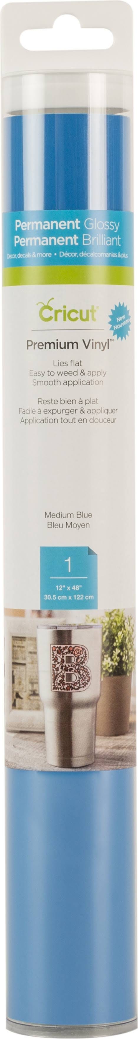 Cricut Medium Blue Premium Permanent Vinyl Roll | Image