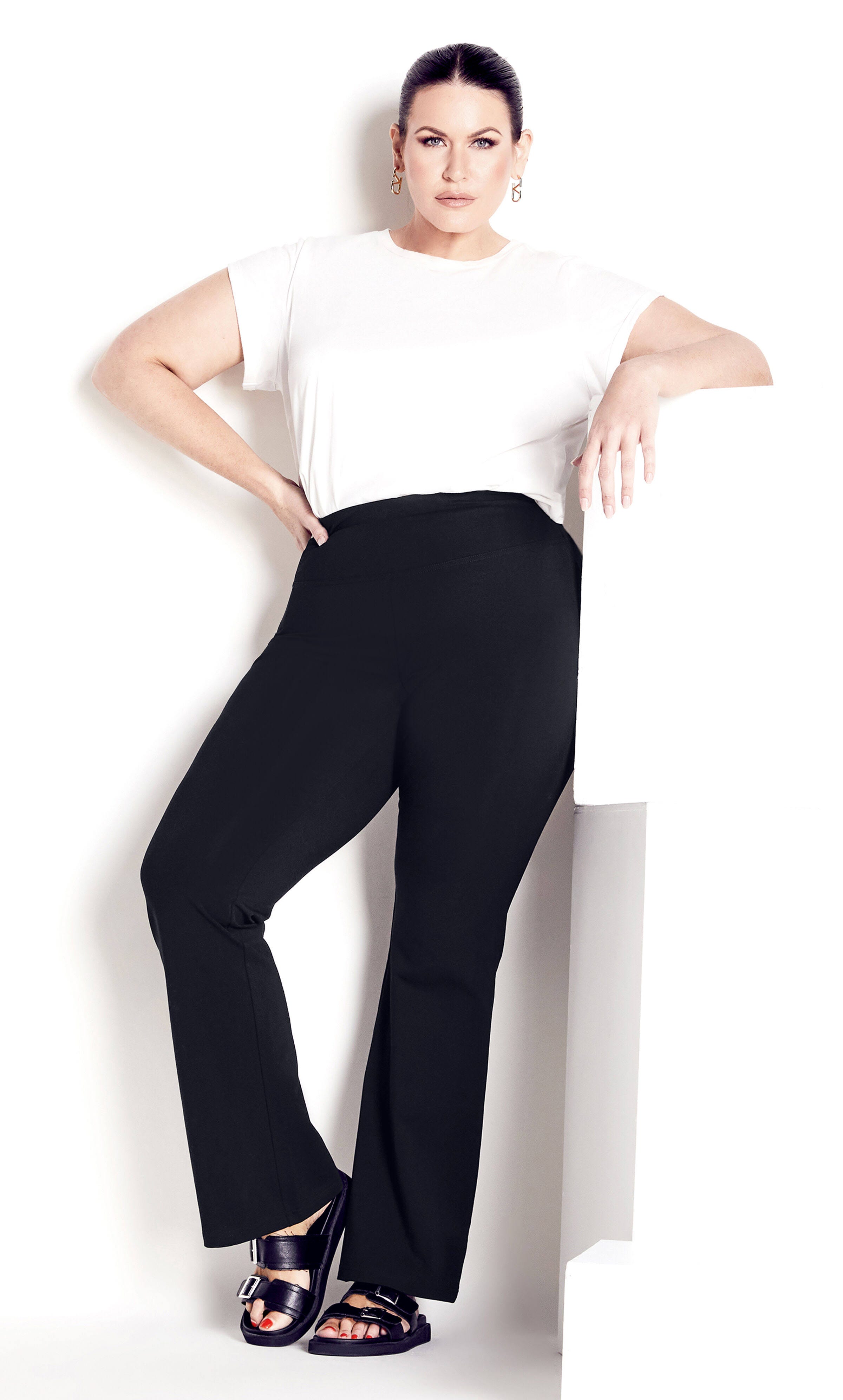 Plus Size Wide Waist Leggings for Comfort and Style | Image