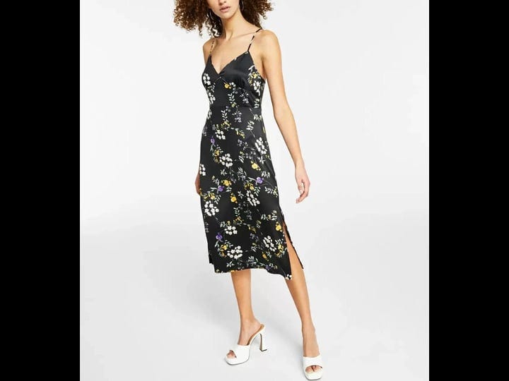 hippie-rose-juniors-v-neck-spaghetti-strap-midi-dress-black-floral-size-s-1