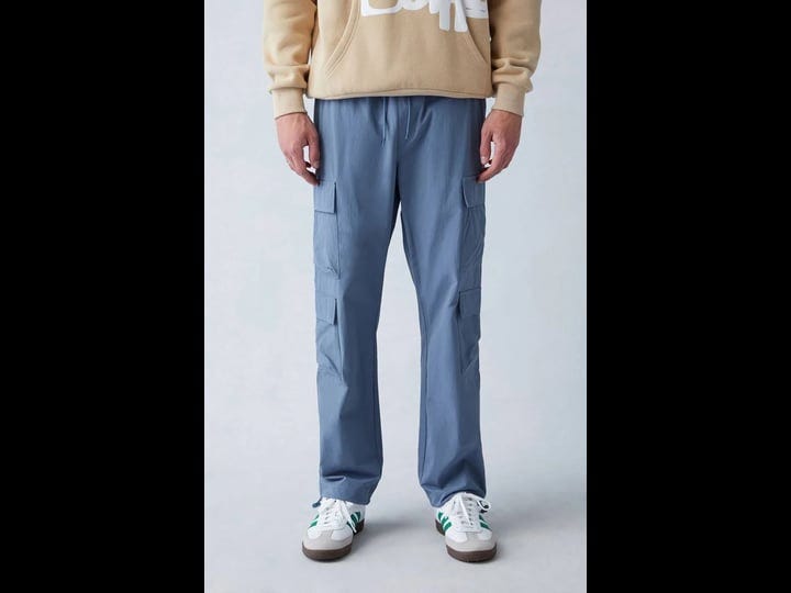 pacsun-mens-performance-stretch-blue-straight-cargo-pants-size-medium-1