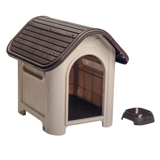 mq-dog-house-with-bowl-for-small-medium-breeds-espresso-beige-1