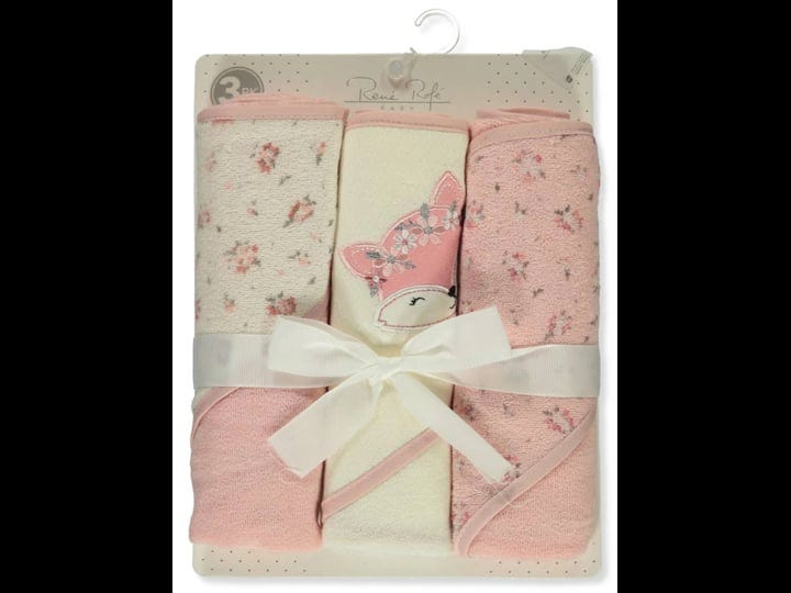 rene-rofe-baby-girls-3-pack-fox-hooded-towels-pink-multi-one-size-1