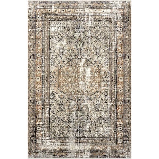 aagna-distressed-medallion-power-loom-performance-brown-gray-ivory-rug-bloomsbury-market-rug-size-re-1