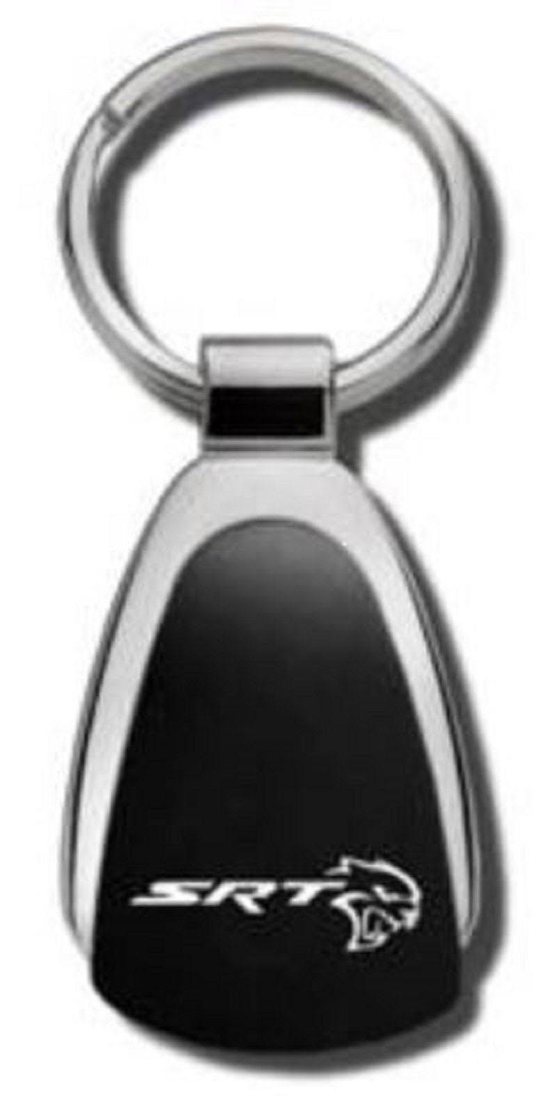 Polished Chrome SRT Hellcat Hellcat Logo Teardrop Key Fob | Image