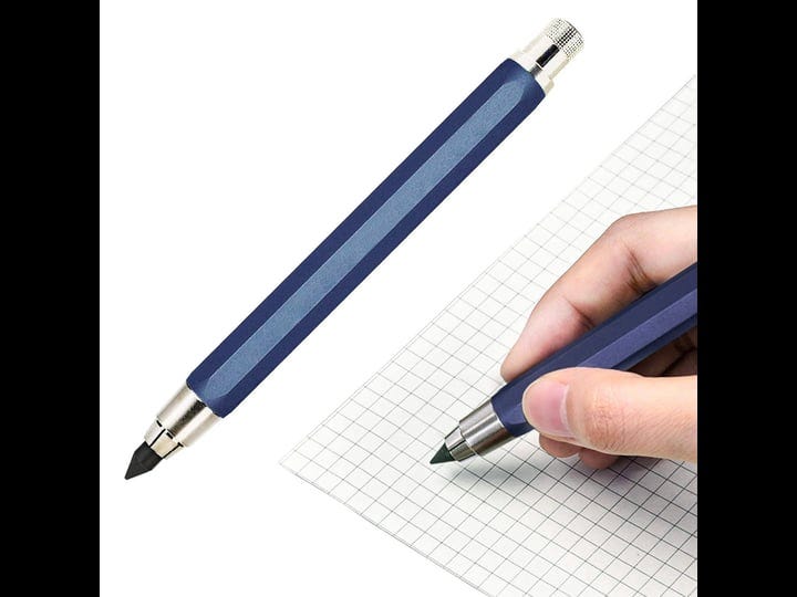 5-6mm-mechanical-pencil-lead-holder-with-clip-metal-mechanical-clutch-with-built-in-sharpener-automa-1