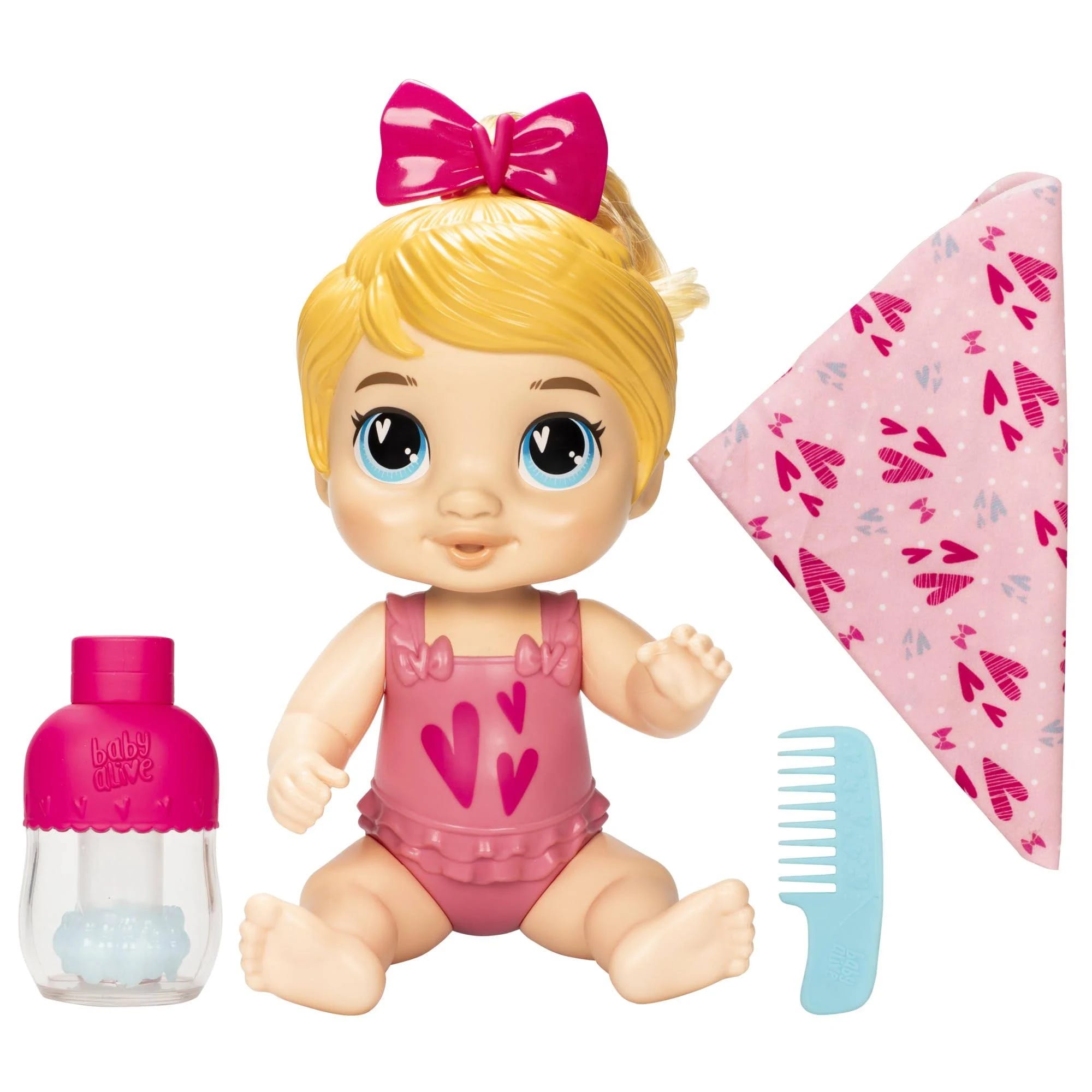 Baby Alive Hair Snuggle Harper: 11-inch Water Baby Doll for 3+ Year Olds | Image