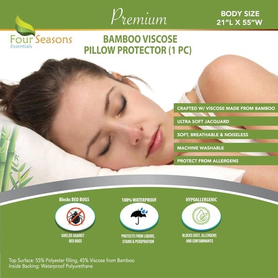 waterproof-pillow-protector-body-size-1-pc-bamboo-viscose-pillow-cover-hypoallergenic-dust-proof-zip-1