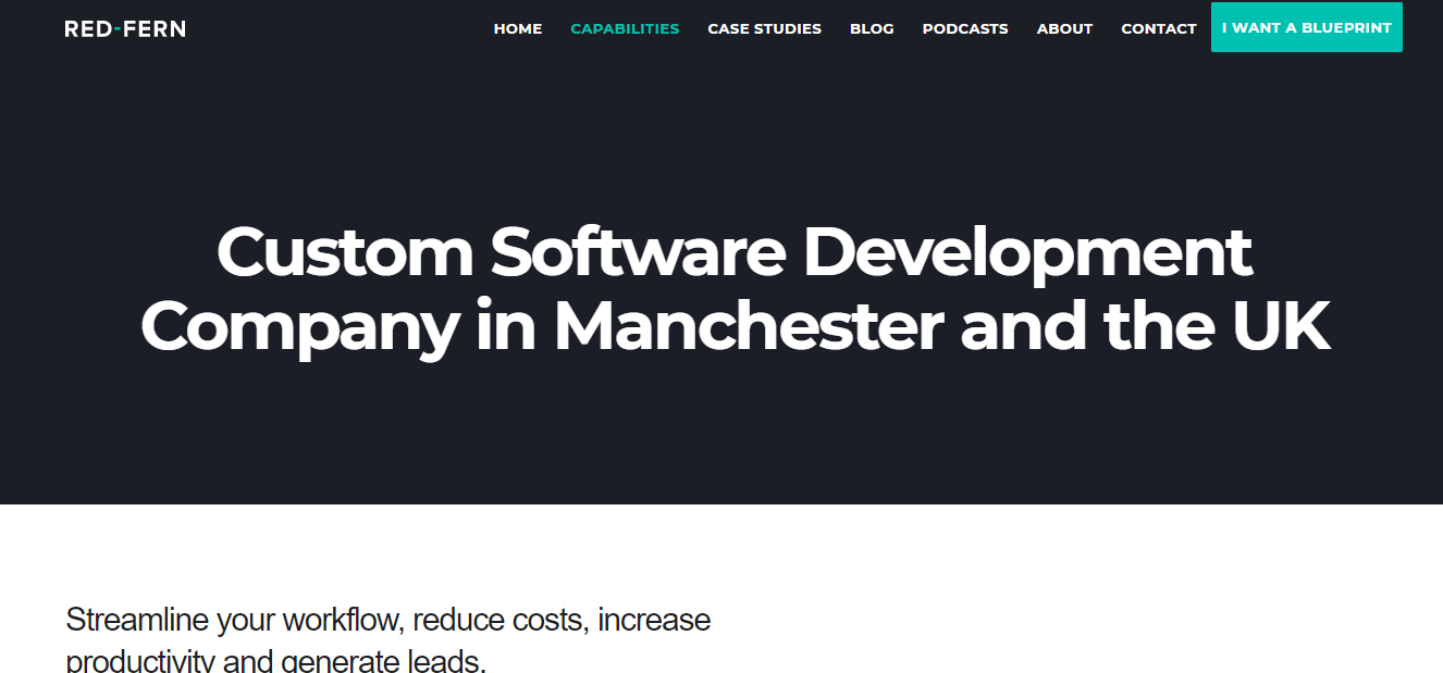 Red Fern — Industry Leading Custom Software Development Company in United Kingdom 
