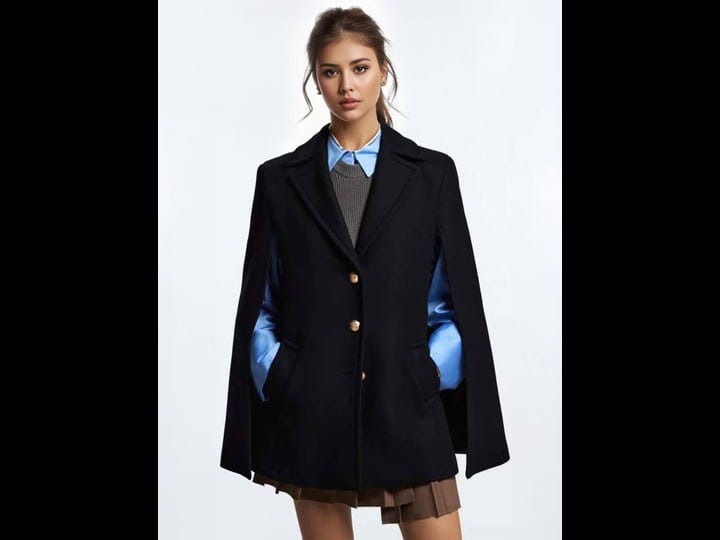 women-black-poncho-coat-v-neck-cloak-cape-winter-outerwear-2025
