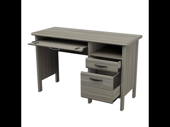inval-america-2-drawer-computer-desk-gray-smoke-oak-1