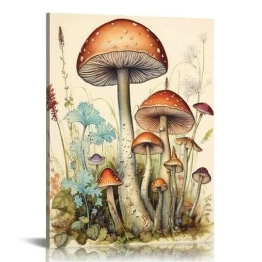 comio-vintage-mushroom-plant-wall-art-painting-rural-fungal-image-art-office-home-decoration-restaur-1
