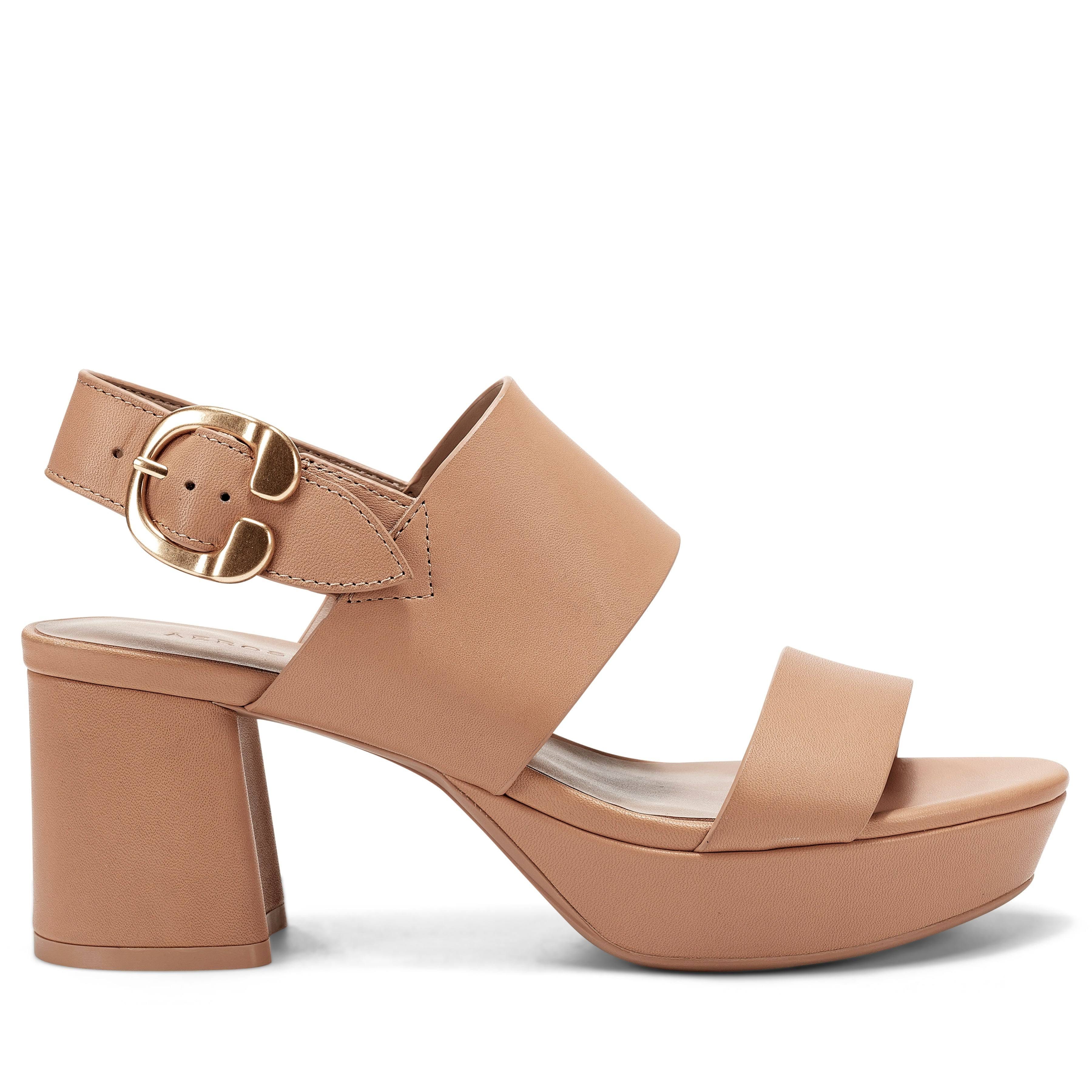 Luxury Nude Leather Slingback Sandals by Aerosoles for Women | Image