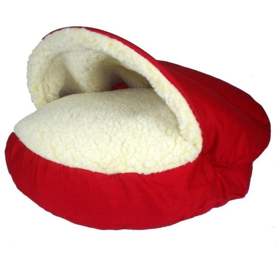 snoozer-orthopedic-cozy-cave-pet-bed-red-large-1