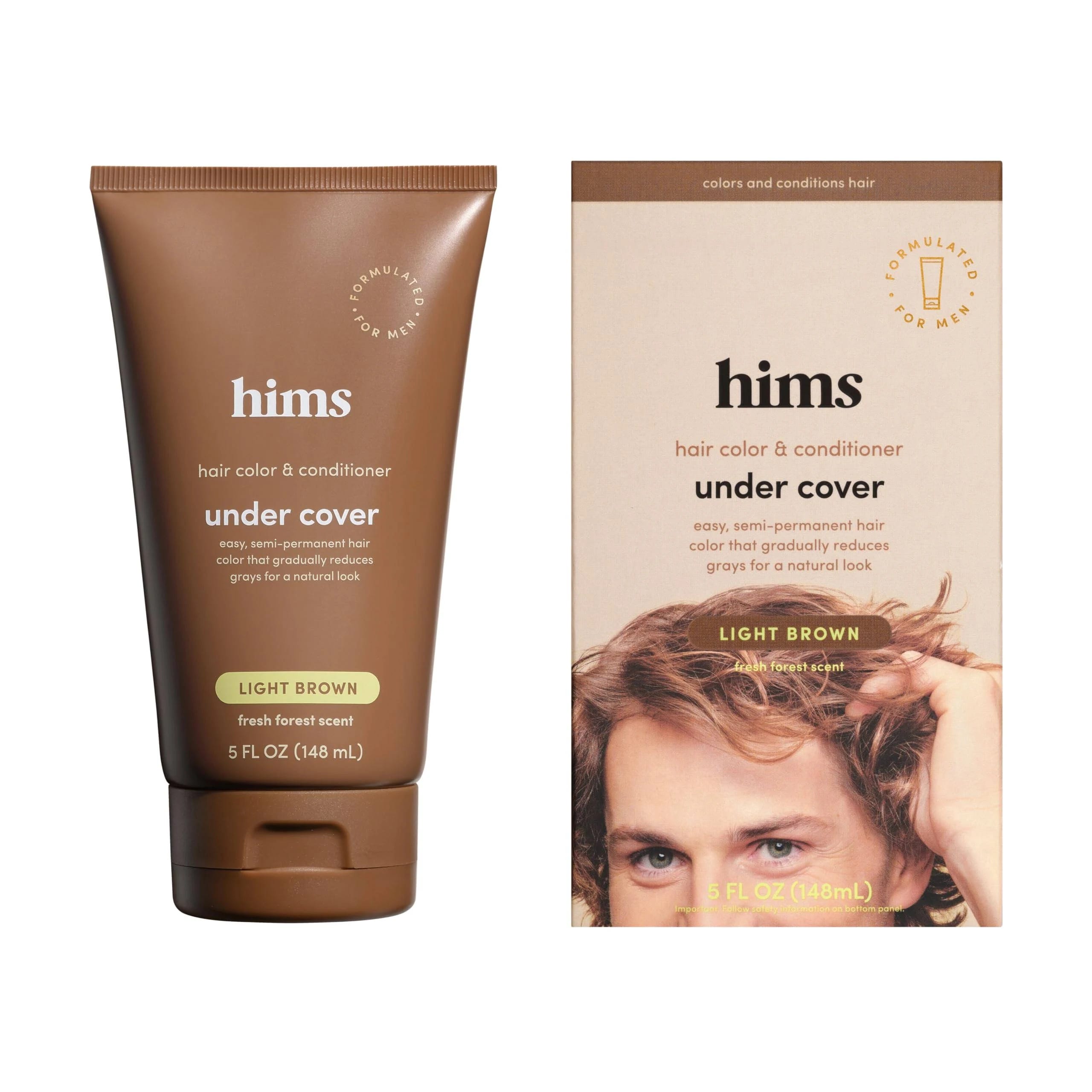 Semi-Permanent Light Brown Hair Color and Conditioner for Men | Image