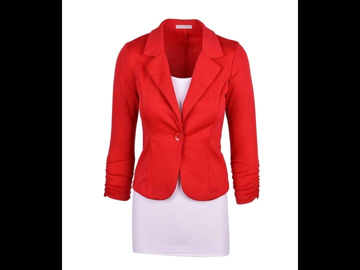 aulin-collection-womens-casual-work-solid-color-knit-blazer-size-large-red-1