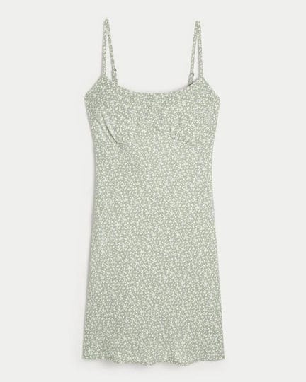 womens-crepe-open-back-mini-slip-dress-in-sage-green-floral-size-xxl-from-hollister-1