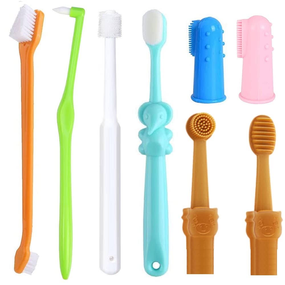 Comprehensive Cat and Small Dog Toothbrush Kit with Soft and Hard Bristle Options | Image