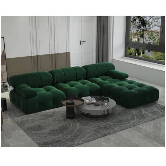 convertible-modular-sectional-sofa-with-ottomans-green-1