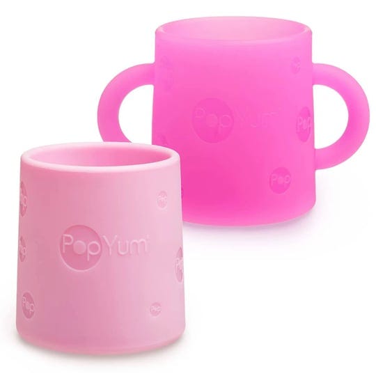 popyum-silicone-training-cup-2-pack-for-baby-and-toddler-tumbler-electric-purple-orchid-pink-size-5--1
