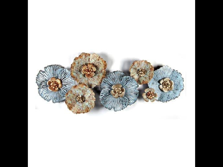 luxenhome-multi-color-distressed-flower-metal-wall-art-1