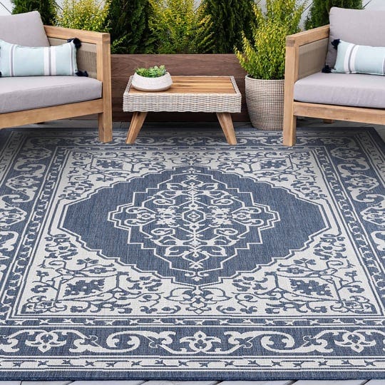 bliss-rugs-oriental-8x10-area-rug-711-x-103-floral-navy-cream-indoor-outdoor-rectangle-easy-to-clean-1