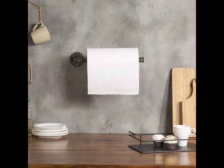 brushed-bronze-wall-mounted-industrial-pipe-paper-towel-holder-1