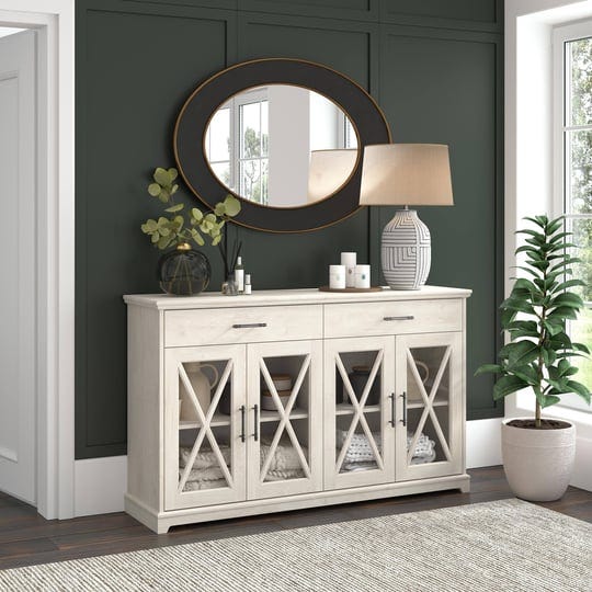bush-furniture-60w-farmhouse-sideboard-buffet-cabinet-with-drawers-in-linen-white-oak-1