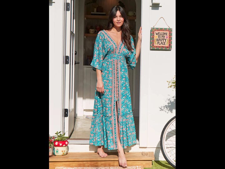 natural-life-celia-maxi-dress-teal-floral-vines-1