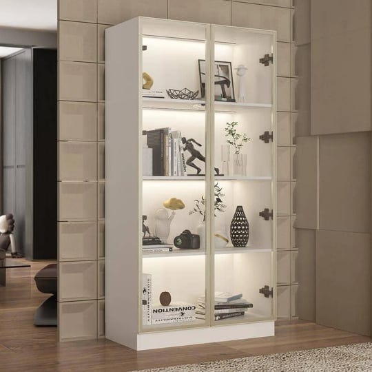 fufugaga-white-wood-31-5-in-w-display-cabinet-with-tempered-glass-doors-and-3-color-led-lights-1