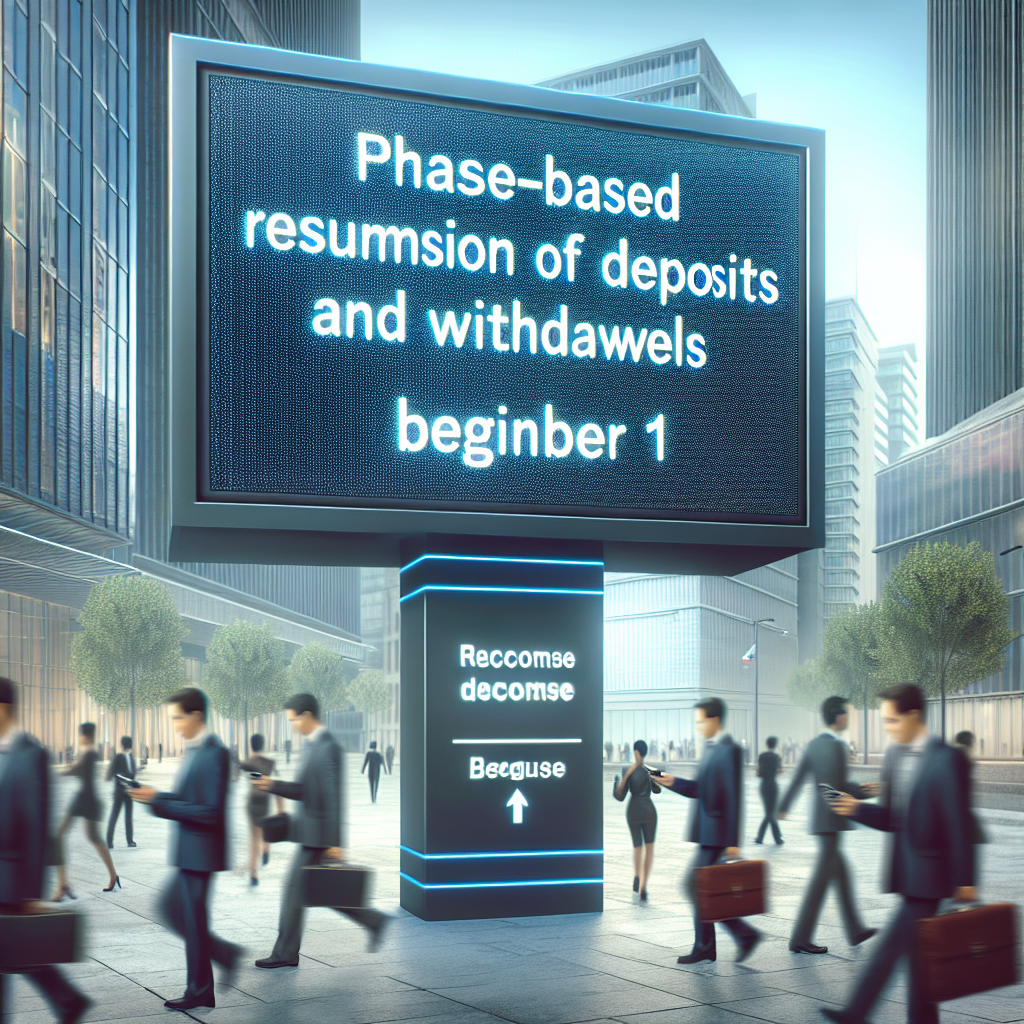 Upbit will begin a phased resumption of deposits and withdrawals on December 1