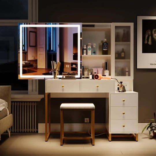 wildhome-vanity-set-with-lighted-mirror-and-charging-station-extra-large-mirror-makeup-vanity-table--1